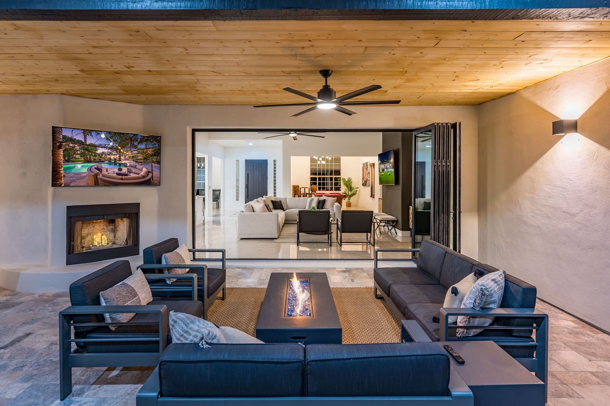 Bright open-concept living area