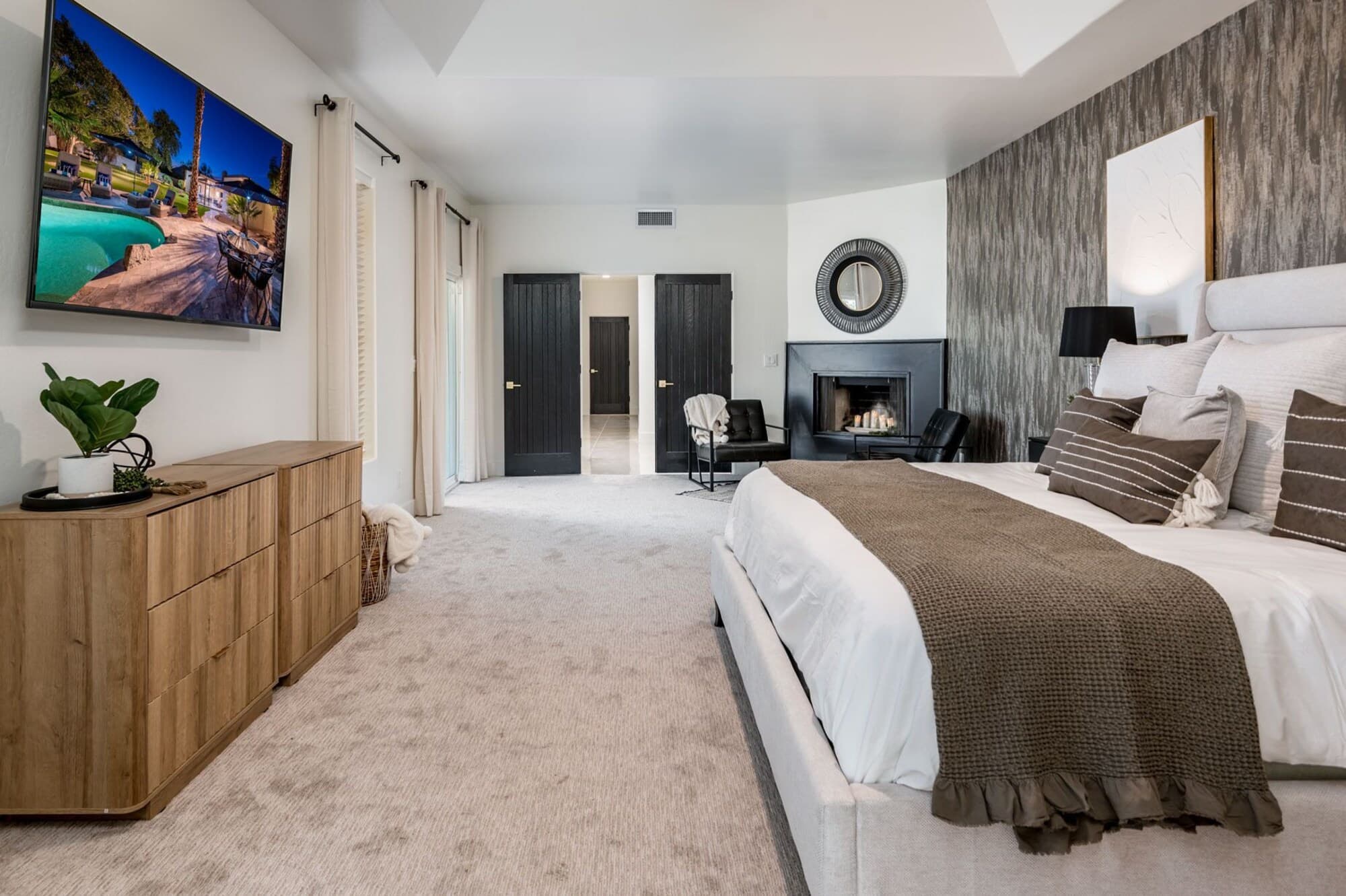 Designer guest room