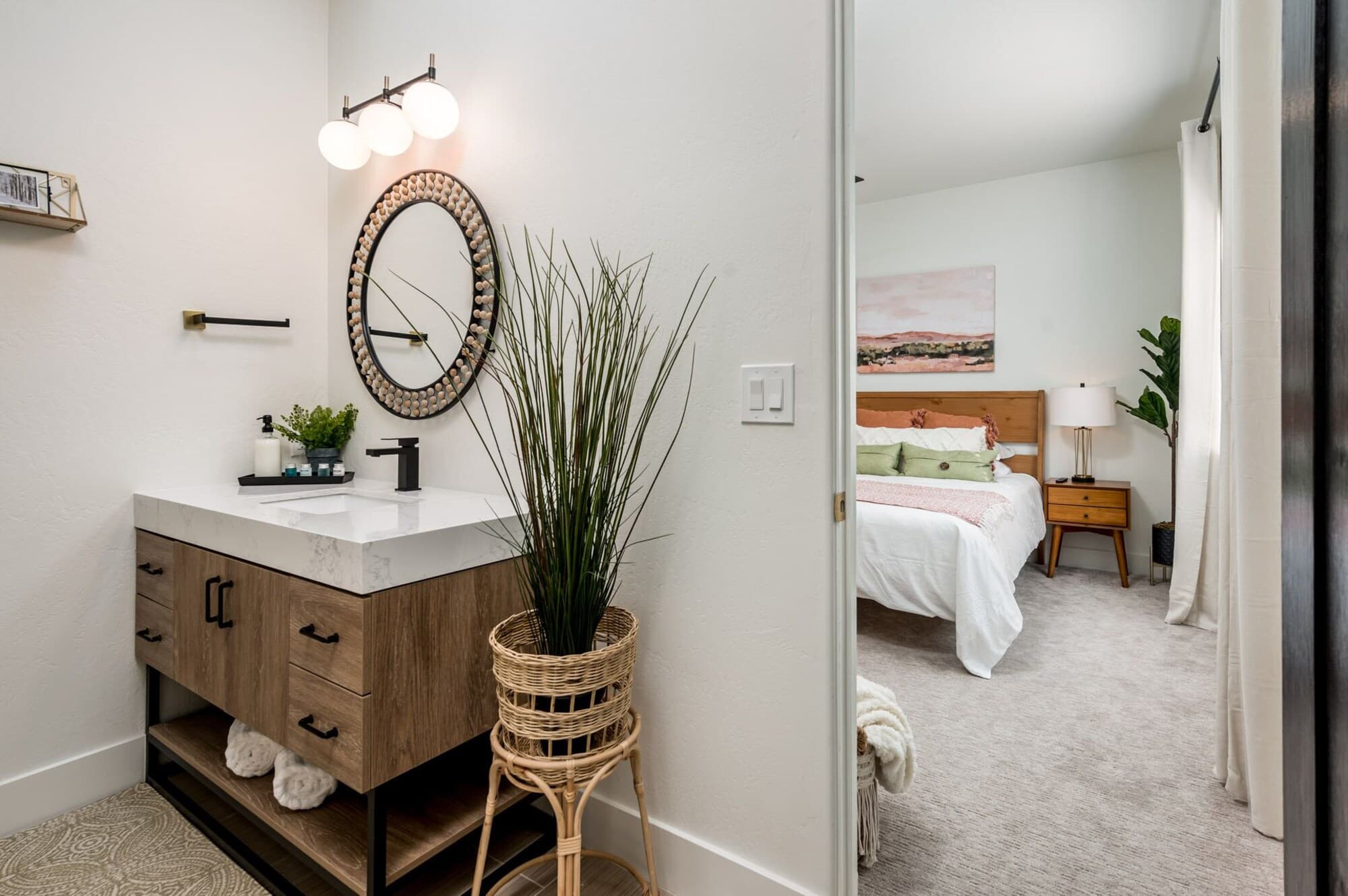 Comfortable guest bedroom