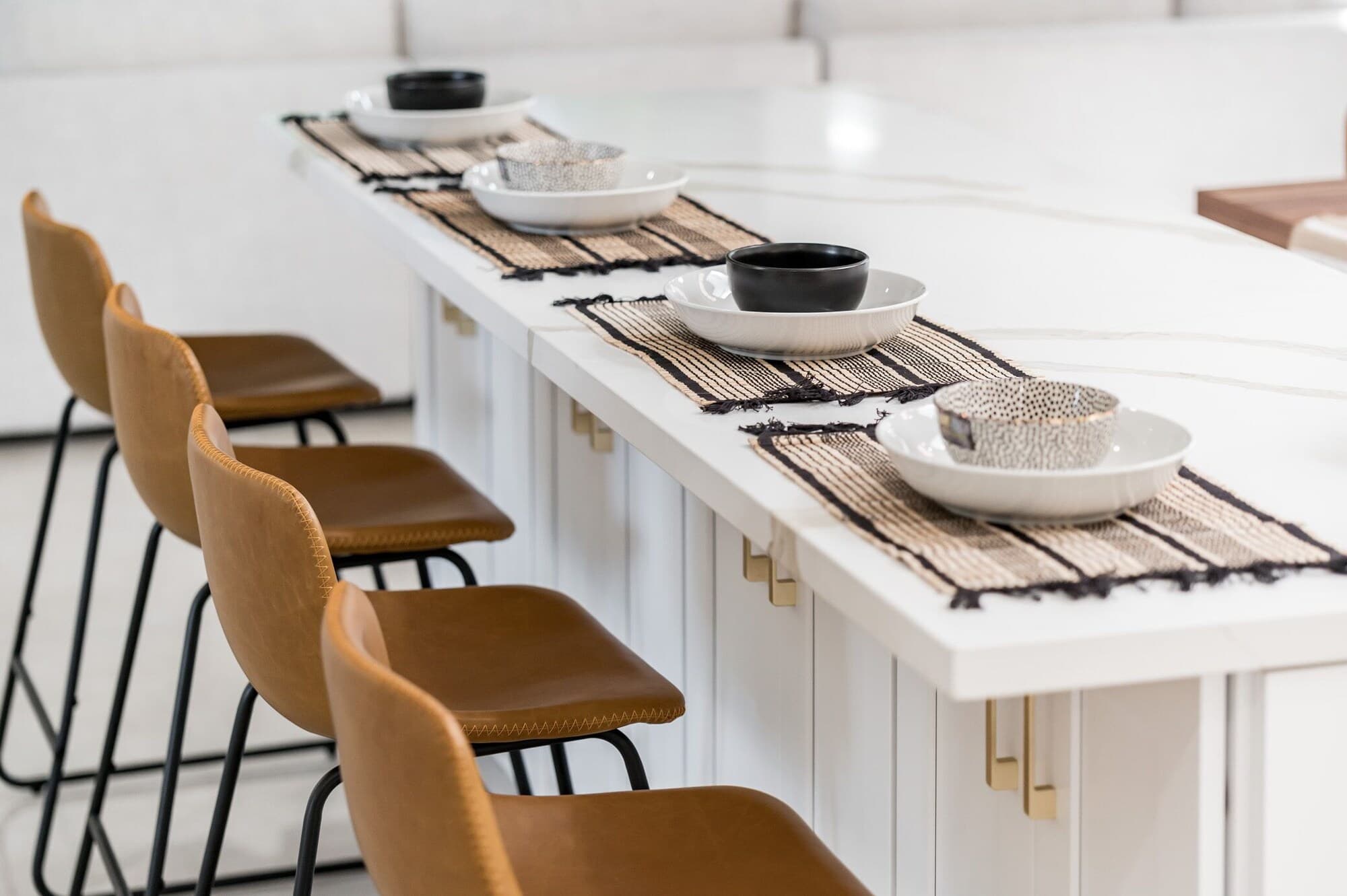 Dining area with seating for the group